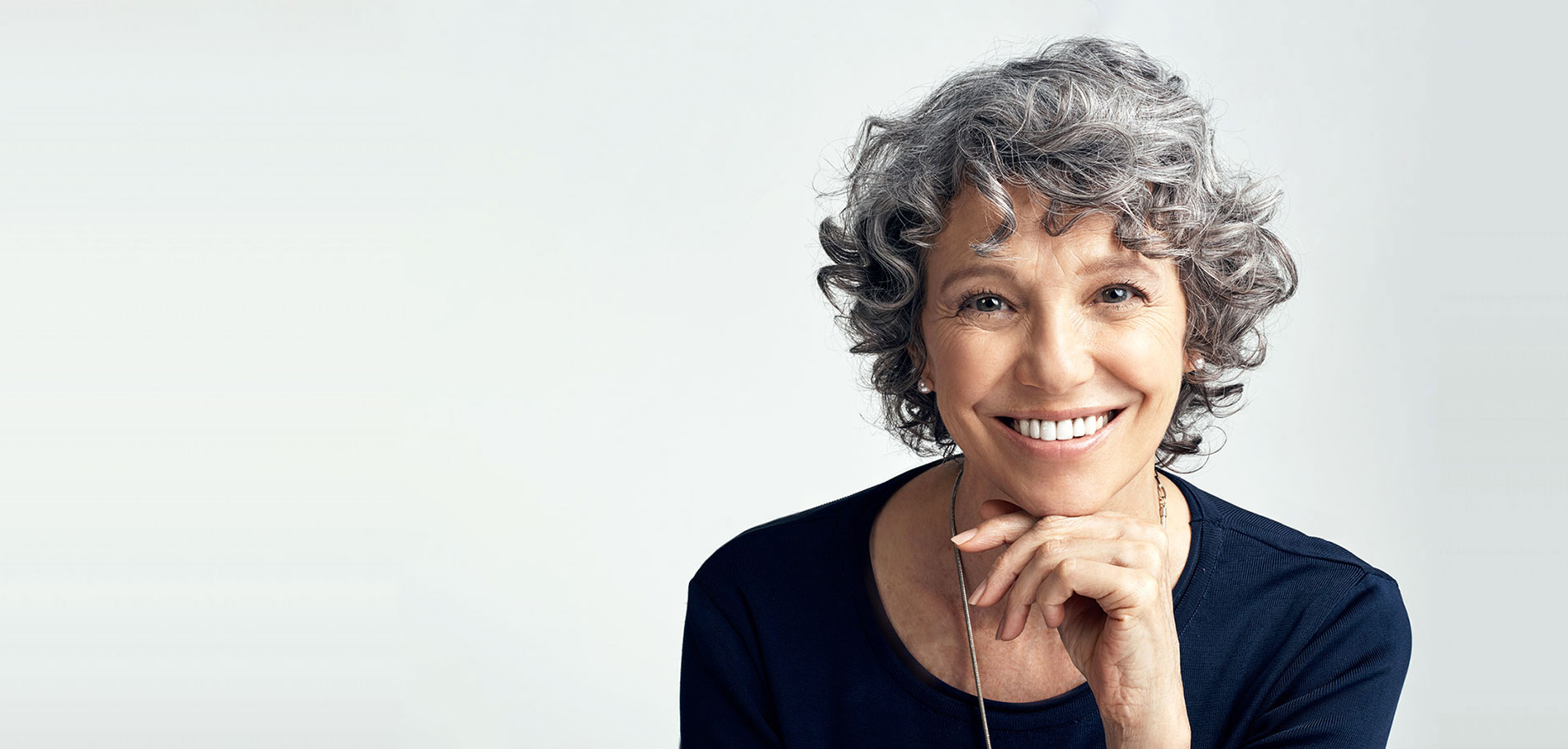 A smiling woman